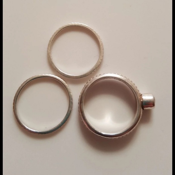 Silver Stackable Rings - Picture 3 of 4